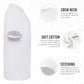 HiFEN® Kids Crew Neck Short Sleeve T Shirts Cotton Rich Plain Classic Fit Value weight Casual Top 3 to 15 Years 3 Pack