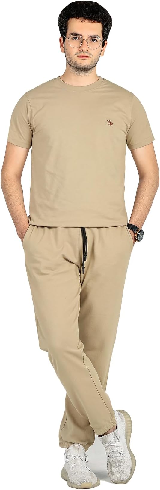 LEPUS Men’s Combed Cotton Crew Neck T-Shirt – Soft & Fitted