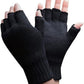 Women’s Fingerless Winter Gloves – Thermal Knit Half Finger Mittens for Typing & Outdoor Wear