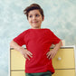 HiFEN® Kids Crew Neck Short Sleeve T Shirts Cotton Rich Plain Classic Fit Value weight Casual Top 3 to 15 Years 3 Pack