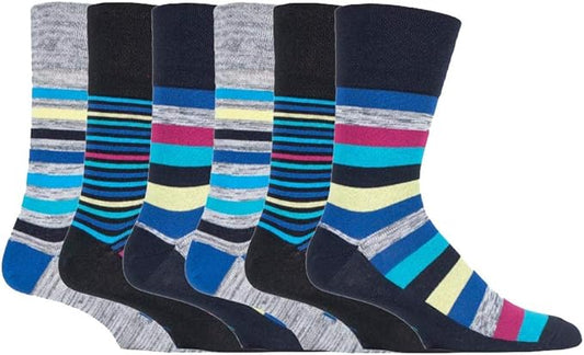 Gentle Grip Men's Somrh-mn Socks (pack of 6)
