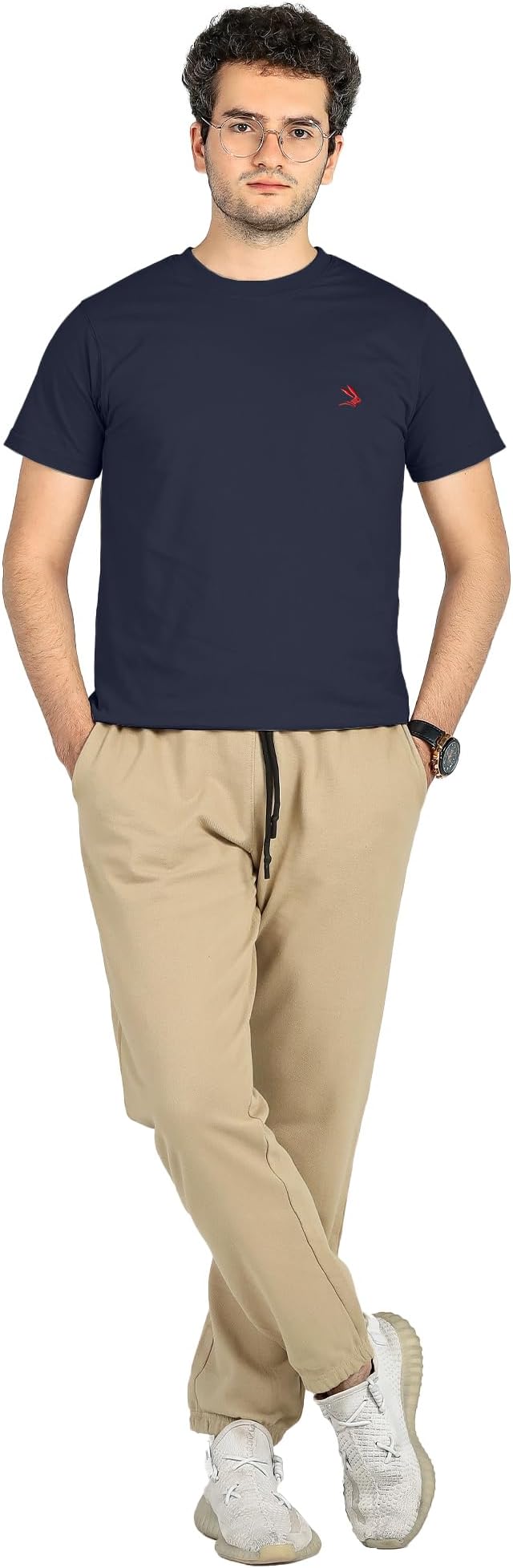 LEPUS Men’s Combed Cotton Crew Neck T-Shirt – Soft & Fitted