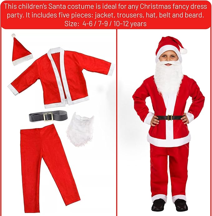 5 Pcs Kids Christmas Costumes