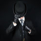 Adult Black Bowler Hat with Velour Finish – Victorian Costume & Halloween Accessory
