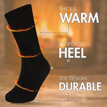 Load image into Gallery viewer, 12 Pairs Thermal Socks For Men UK 6-11
