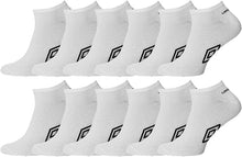 Load image into Gallery viewer, Umbro - 12 pairs Men&#39;s Sport Trainer Performance Socks - UK 6-11
