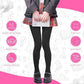 HiFEN® 3 Pairs Girls Cotton Rich Plain Tights Warm Soft Thick Formal Smart Casual Back to School Girl Tights
