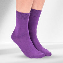 Load image into Gallery viewer, Ladies 12 Pair Bamboo Mix Colours Soft Top Socks
