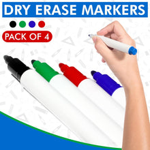 Load image into Gallery viewer, Fine Tip Whiteboard Dry Erase Markers - Pack of 4
