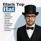 Adult Black Satin Victorian Top Hat – Costume & Party Accessory