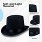 Adult Black Satin Victorian Top Hat – Costume & Party Accessory