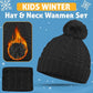 Kids Winter Hat & Neck Warmer Set – Fur Lined & Cozy