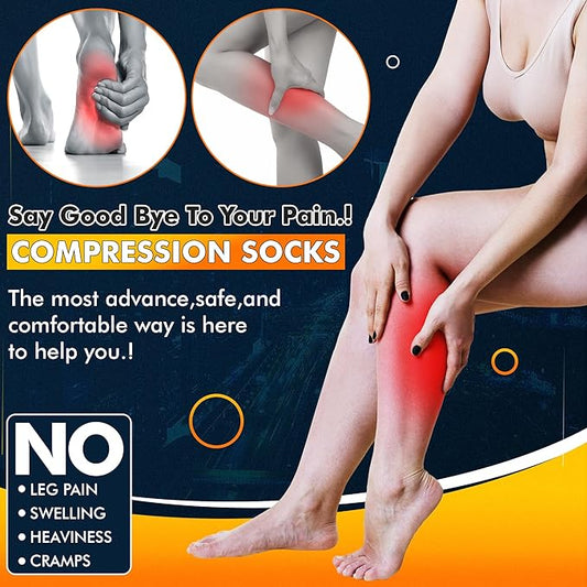 Compression Socks - 1 Pair Knee High Compression Socks