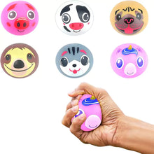 Load image into Gallery viewer, 6 Pcs Assorted Animal Face Squeeze Balls from HiFEN® - Just $5.99! Shop now at HiFEN