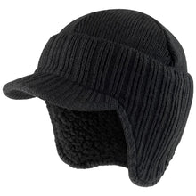 Load image into Gallery viewer, Black Knitted Peaked Winter Hat from HiFEN® - Just $7.99! Shop now at HiFEN