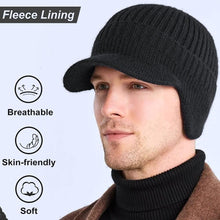 Load image into Gallery viewer, Black Knitted Peaked Winter Hat from HiFEN® - Just $7.99! Shop now at HiFEN
