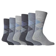 Load image into Gallery viewer, 6 Pair Mens Mix Color Argyle Socks from HiFEN® - Just $12.99! Shop now at HiFEN
