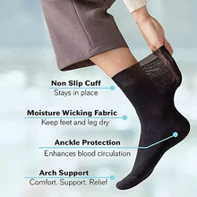 Load image into Gallery viewer, 12 Pair Mens Mix Colors Diabetic Socks UK 6-11 from HiFEN® - Just $24.99! Shop now at HiFEN