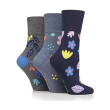 Load image into Gallery viewer, 3 Pairs Ladies Floral Spotted Patterned and Striped Socks UK 4-8 from HiFEN® - Just $12.99! Shop now at HiFEN