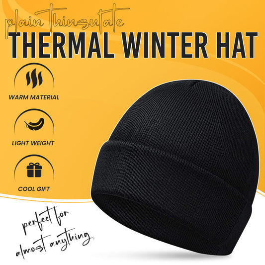 Mens Plain Thinsulate Thermal Winter Hat from HiFEN® - Just $4.99! Shop now at HiFEN