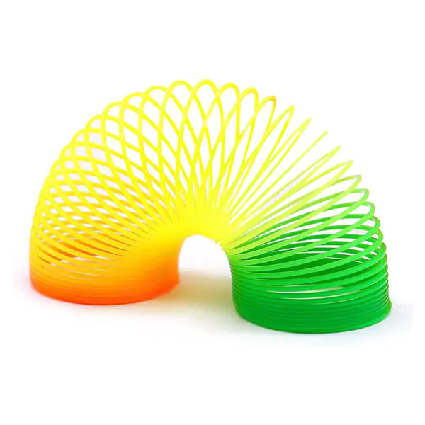 Plastic rainbow slinky sales