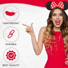 Load image into Gallery viewer, A Woman wearing Minnie mouse disney ears headband 
