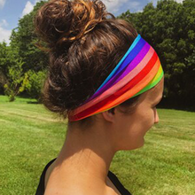 Load image into Gallery viewer, Women Rainbow Stretchy Sports Headbands from HiFEN® - Just $11.99! Shop now at HiFEN