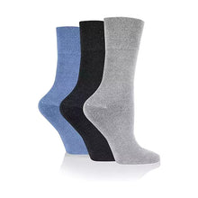 Load image into Gallery viewer, 3_pair_multipack-ladies_diabetic_socks-for_women_socks-mix_socks-calf_socks-HiFEN_UK
