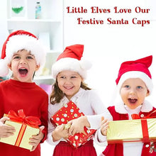 Load image into Gallery viewer, 12pc Santa Christmas Hats For Kids
