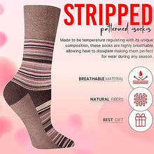 Load image into Gallery viewer, women&#39;s stripped pattern calf socks