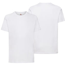 Load image into Gallery viewer, 3 Pack Kids Crew Neck Short Sleeve T Shirts Cotton Rich Plain Valueweight Top 3 to 15 Years
