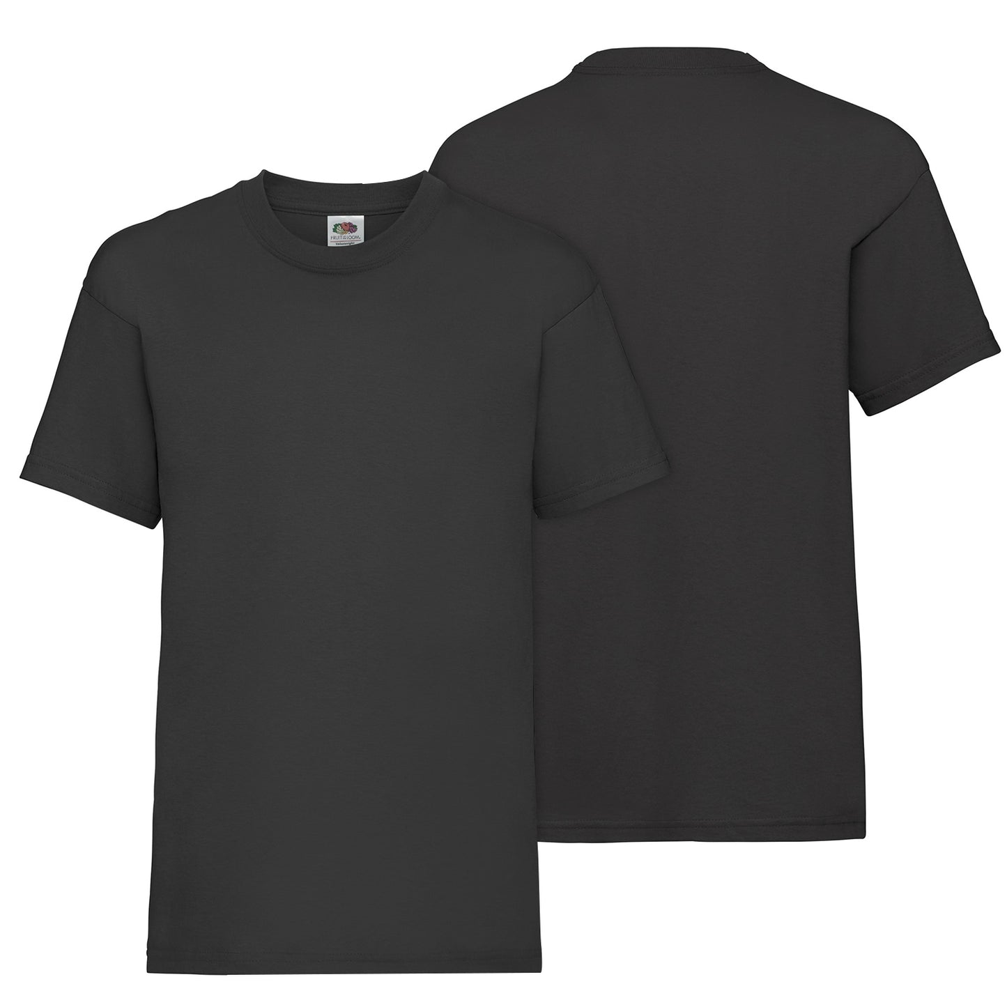 HiFEN® Kids Crew Neck Short Sleeve T Shirts Cotton Rich Plain Classic Fit Value weight Casual Top 3 to 15 Years 3 Pack