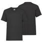 3 Pack Kids Crew Neck Short Sleeve T Shirts Cotton Rich Plain Valueweight Top 3 to 15 Years