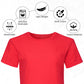 3 Pack Kids Crew Neck Short Sleeve T Shirts Cotton Rich Plain Valueweight Top 3 to 15 Years