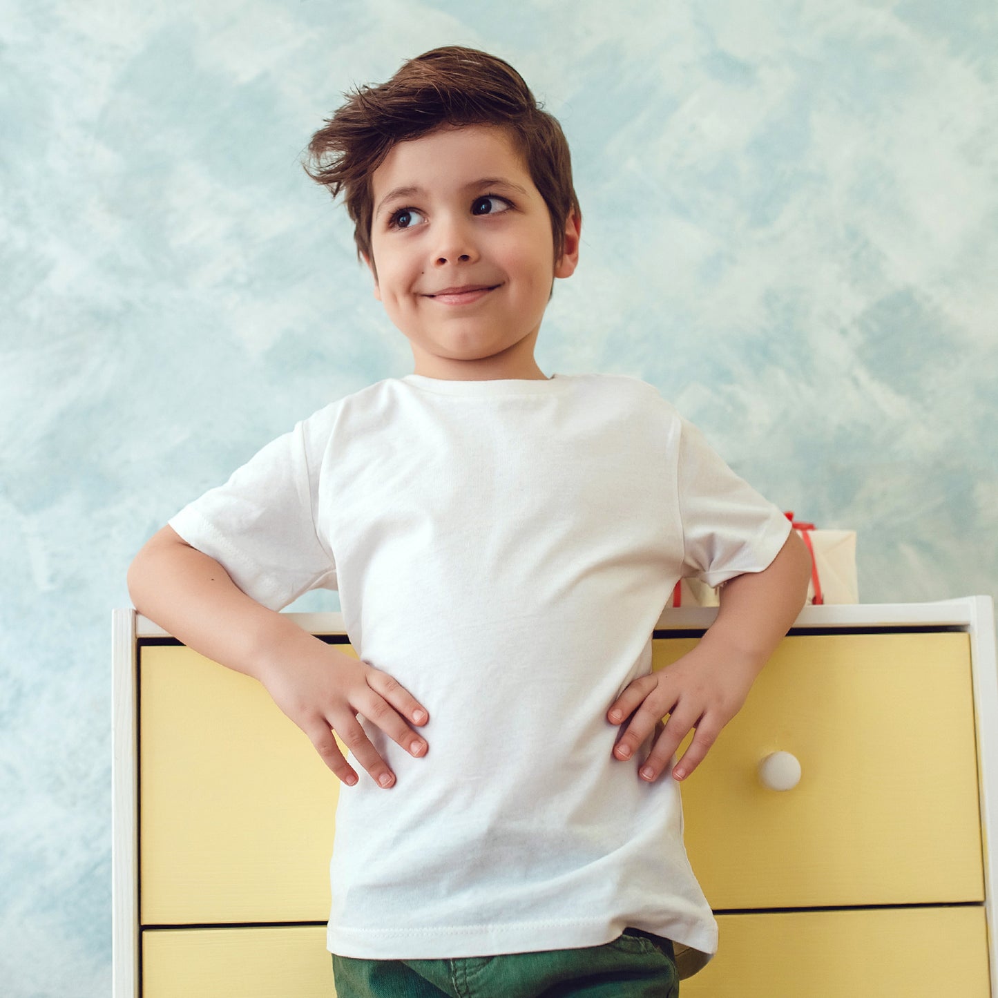 HiFEN® Kids Crew Neck Short Sleeve T Shirts Cotton Rich Plain Classic Fit Value weight Casual Top 3 to 15 Years 3 Pack