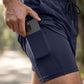 HiFEN® Men’s Running 2 in 1 Shorts, Quick Dry Gym Workout Training Sports Shorts with Liner & Phone Pocket, Breathable Athletic Jogging Shorts for Fitness Outdoor Sports