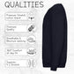 HiFEN® Kids Plain Basic Long Sleeve Round Neck Cotton T-Shirt Stretchy & Comfortable PE School Tee Top Age 3 to 15 Years