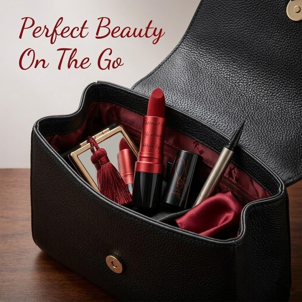 HiFEN® Super Lustrous Red Lipstick, Blood Red Shade, Creamy Hydrating Lip Colour with Vitamin E & Avocado Oil, Long Lasting 8 Hour Wear, Rich Pigment & Smooth Moisturizing Finish, Love is on, 4.2g