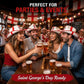 HiFEN® England Cowboy Hat for Adults, St George’s Flag Western Fancy Dress Hat for Rugby, Cricket, Football World Cup, Euros, St George’s Day, Festivals, Sporting Events and Costume Parties