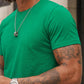 HiFEN® Mens T-Shirt, Adult Valueweight Crew Neck T Shirt, Plain 100% Cotton Men Tshirt, Summer Short Sleeves Top for Men