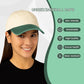 HiFEN® Unisex Low Profile Vintage Cap 100% Natural Cotton Adult 6 Panel Pre-Curved Plain Adjustable Baseball Cap with Contrast Peak