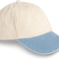 HiFEN® Unisex Low Profile Vintage Cap 100% Natural Cotton Adult 6 Panel Pre-Curved Plain Adjustable Baseball Cap with Contrast Peak