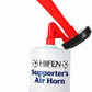 34cm Large Air Horn Handheld, Extreme Loud Airhorn, Sports Event Noise Maker Air Horns, Marine Safety Airhorns, Football Supporter’s Pump – (Red, Pack of 1)