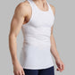 HiFEN® Mens Cotton Summer Vests Lightweight Sleeveless Gym Singlets Undershirts White, Pack of 6