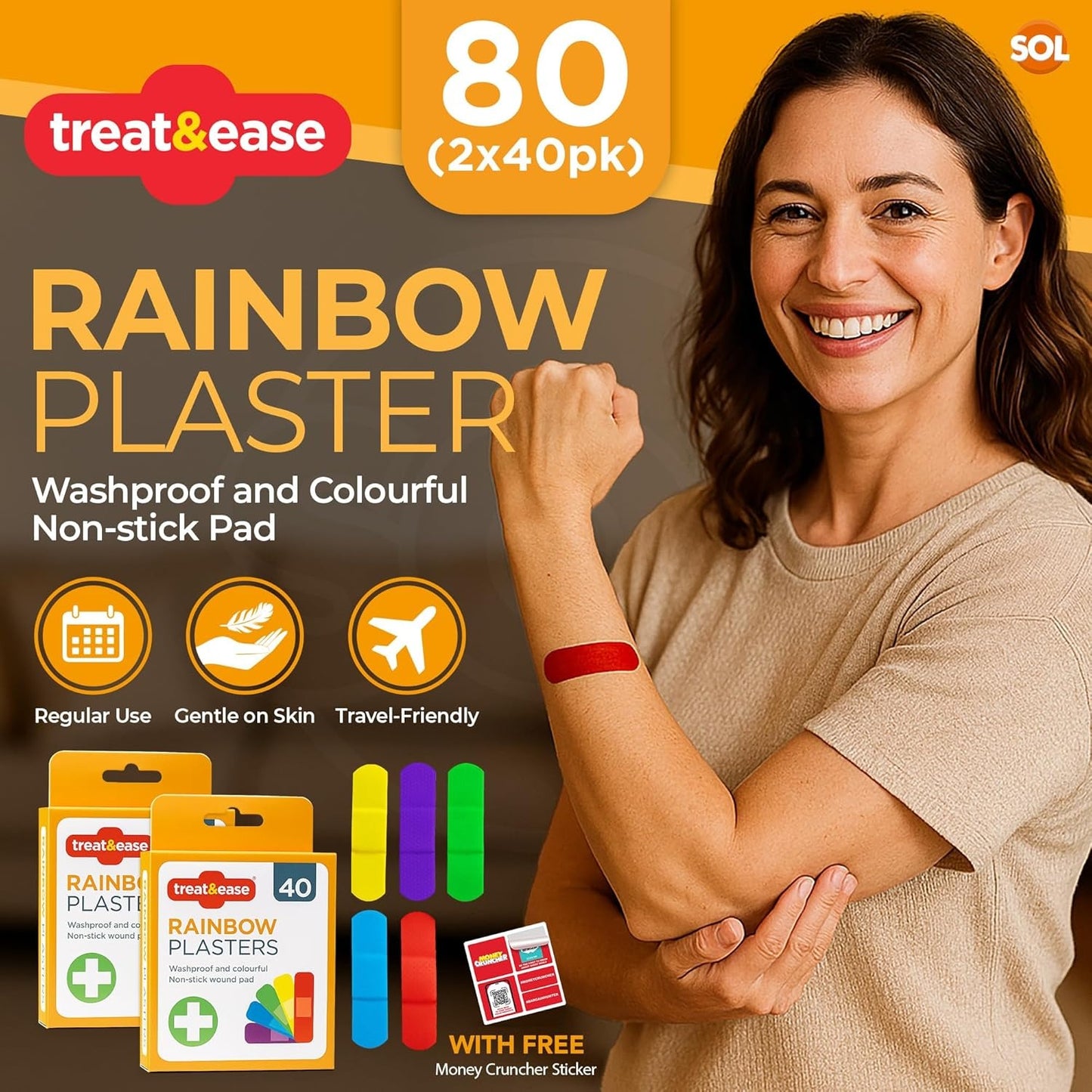 HiFEN® Children's Kids Plasters – Pack of 120 Assorted Sizes & Fun Designs – Waterproof, Skin-Friendly Adhesive Bandages for Cuts, Scrapes & Wounds – Ideal for Home, School & First Aid Kits