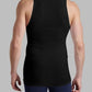 HiFEN® Mens Cotton Summer Vests Lightweight Sleeveless Gym Singlets Undershirts White, Pack of 6