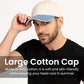 HiFEN® Unisex Low Profile Vintage Cap 100% Natural Cotton Adult 6 Panel Pre-Curved Plain Adjustable Baseball Cap with Contrast Peak