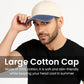 HiFEN® Unisex Low Profile Vintage Cap 100% Natural Cotton Adult 6 Panel Pre-Curved Plain Adjustable Baseball Cap with Contrast Peak