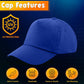 HiFEN® Unisex Kids 5 Panel Pre-Curved Plain Adjustable Baseball Cap Outdoor Summer Sun Hat