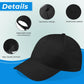 HiFEN® Men Women Baseball Cap, 5 Panel 100% Cotton Summer Sun Cap, Unisex Adjustable Lightweight Hat, Adult Pre-Curved Breathable Peaked Cap